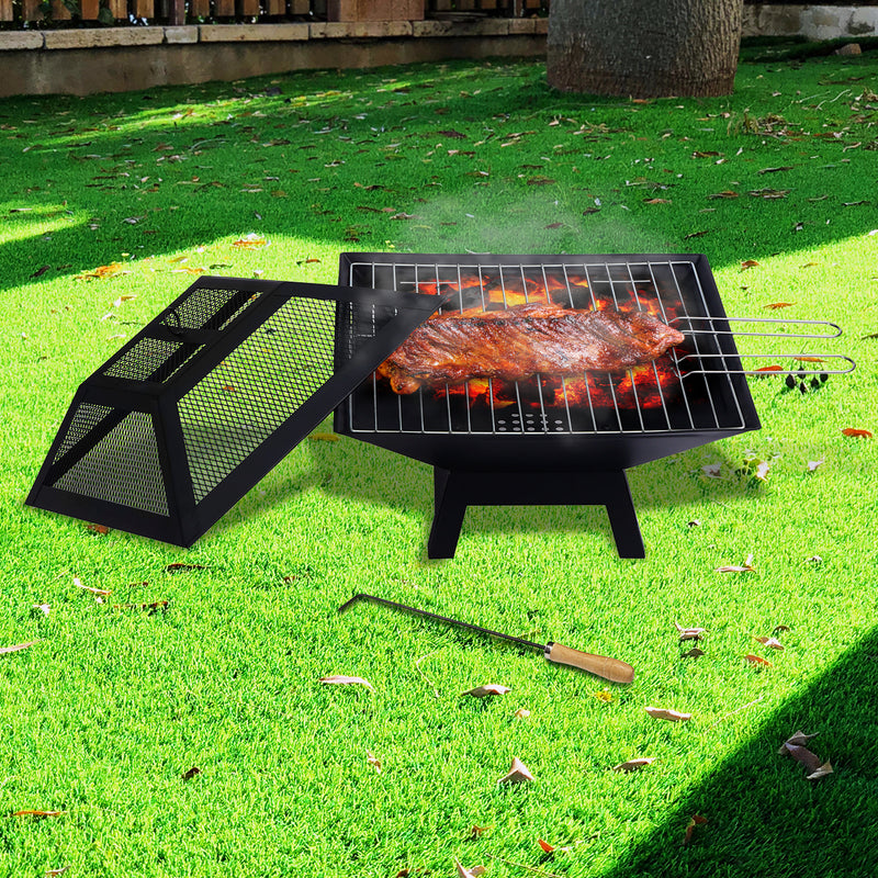 Wallaroo Portable Fire Pit BBQ – Outdoor Cooking & Camping
