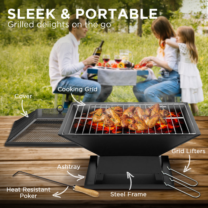 Wallaroo Portable Fire Pit BBQ – Outdoor Cooking & Camping