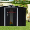 Wallaroo 10x8ft Garden Shed – Semi-Closed Storage, Black