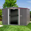Wallaroo 8x8ft Spire Roof Garden Shed – Outdoor Storage Shelter, Grey