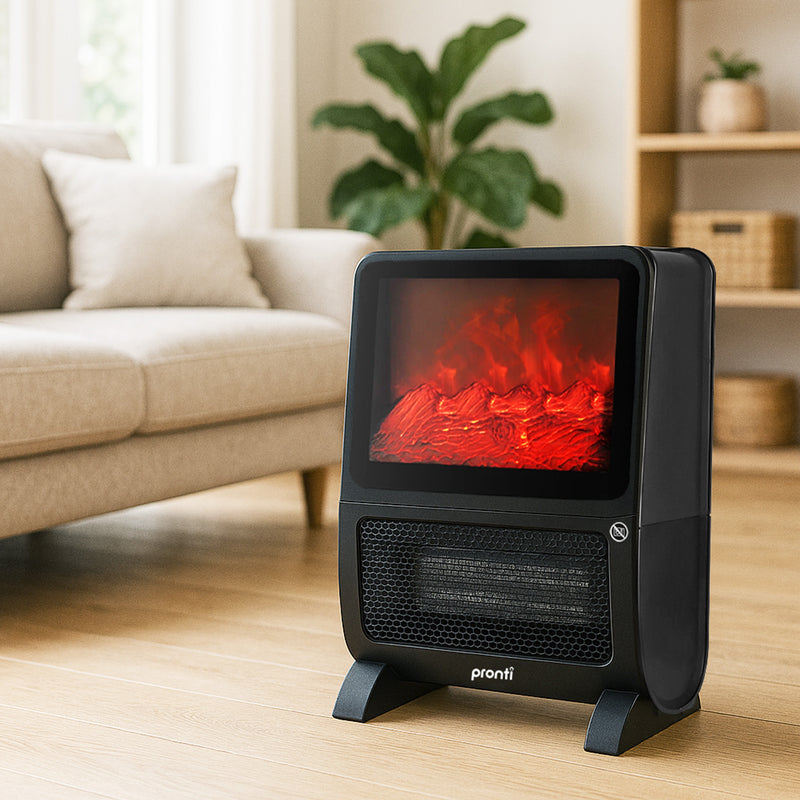 Pronti 2000W 3D Fire PTC Electric Room Heater
