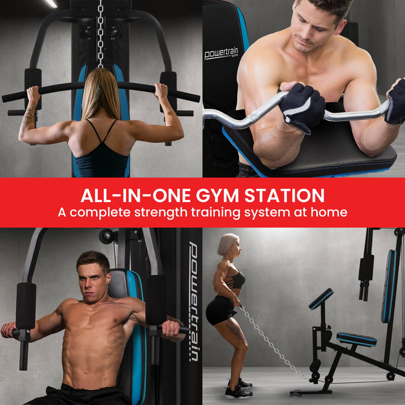 Powertrain JX-300 Multi Station Home Gym – 44kg Weight Stack