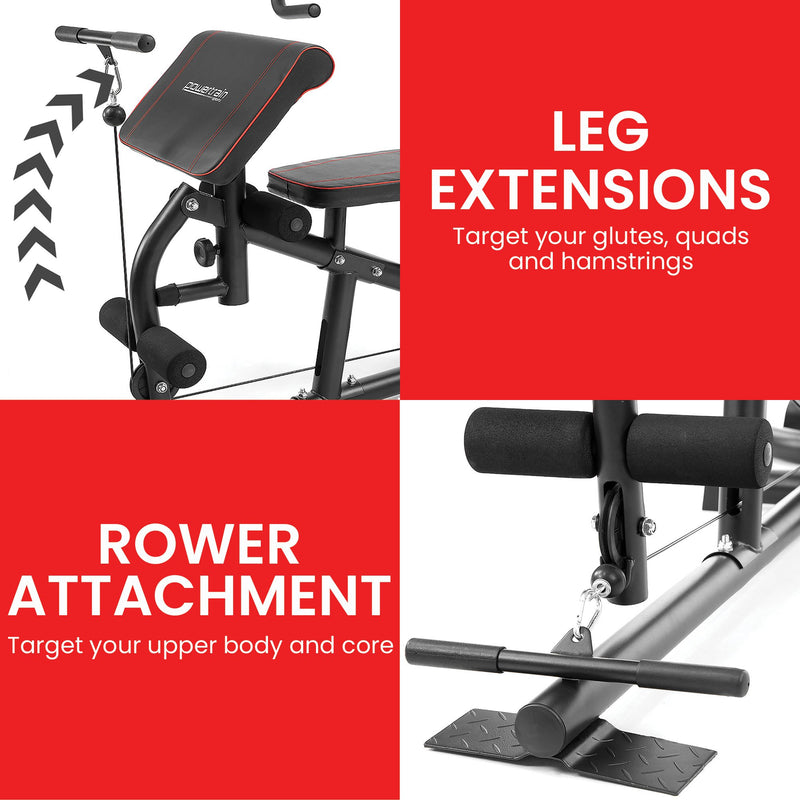 Powertrain Home Gym Multi Station – 68 kg Weight Stack & Preacher Curl