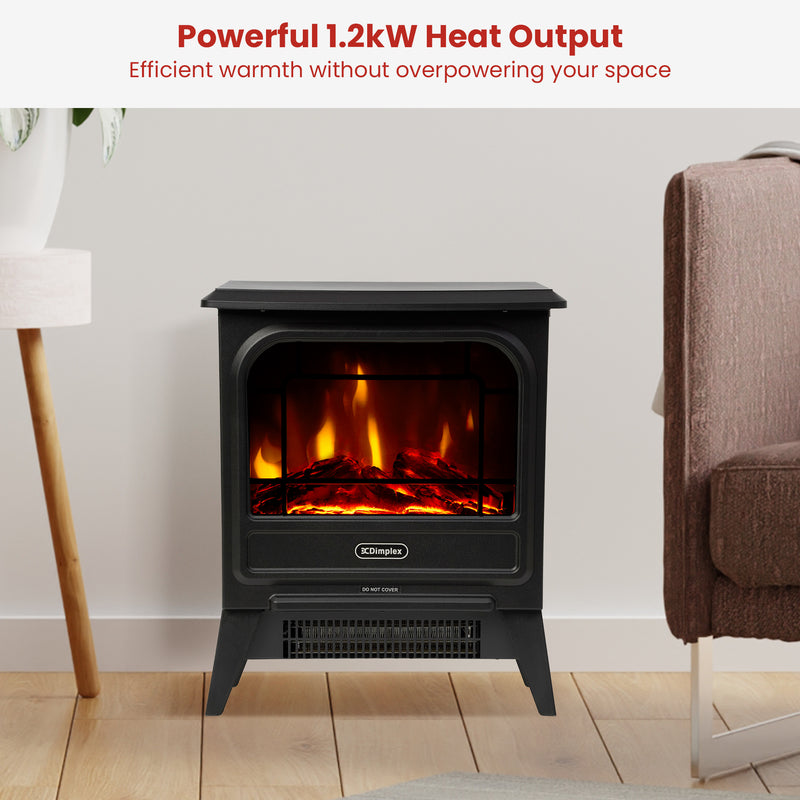 Dimplex 1.2kW MicroStove Optiflame Electric Fire Stove