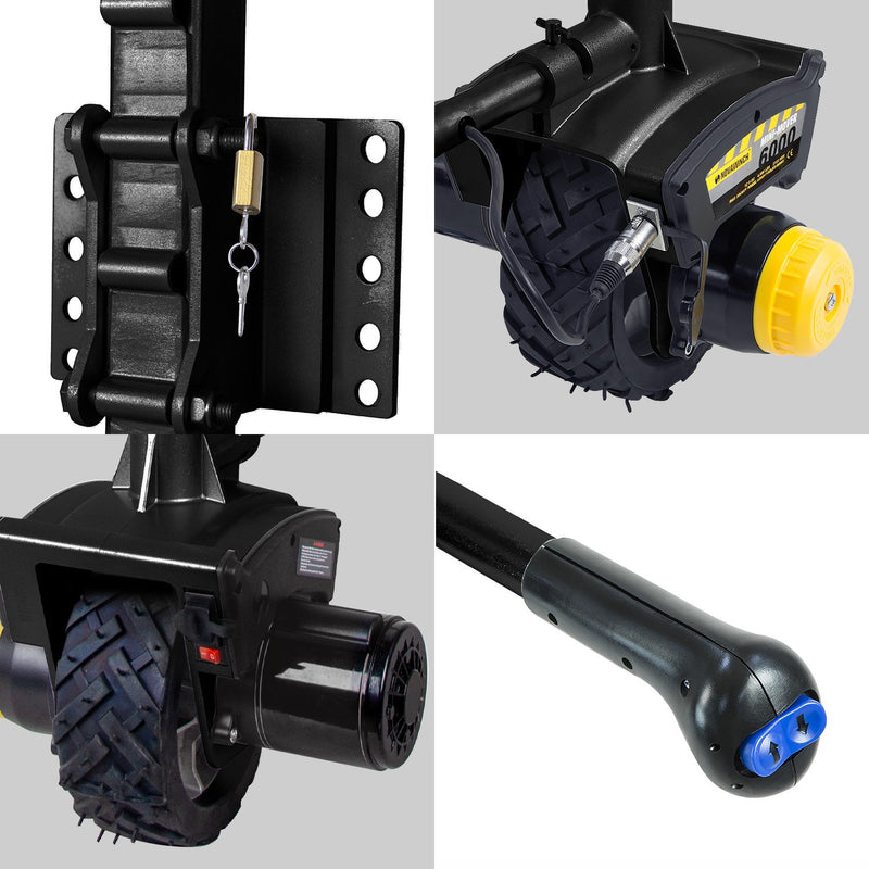 Mini Mover Gen3 12V 550W Motorised Jockey Wheel – Black