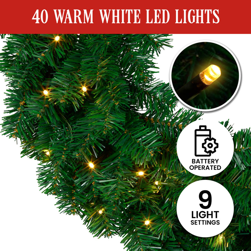Christabelle Chadwick 61cm LED Christmas Wreath