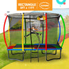 Kahuna 8ft x 11ft Rainbow Trampoline with Safety Enclosure & Hoop