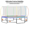 Kahuna Oval Trampoline 10ft x 15ft with Reversible Safety Pad