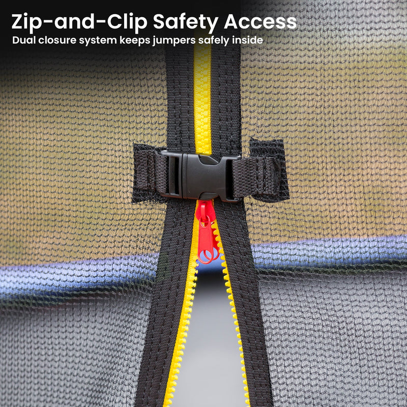 Kahuna 10×15ft Oval Trampoline with Basketball Set