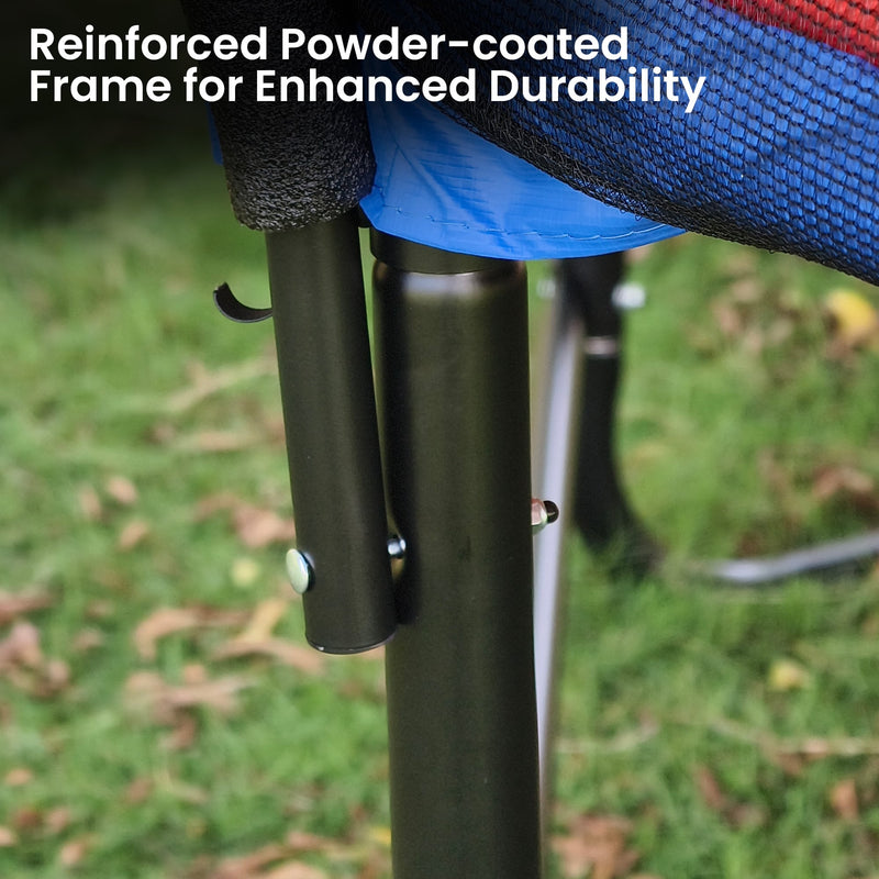 Kahuna 10×15ft Oval Trampoline with Basketball Set