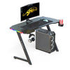 120CM Z-Shaped Gaming Desk with RGB LED Lights