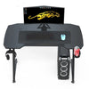 120CM Z-Shaped Gaming Desk with RGB LED Lights