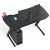 120CM Z-Shaped Gaming Desk with RGB LED Lights