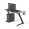 120CM Z-Shaped Gaming Desk with RGB LED Lights