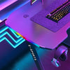 120CM Z-Shaped Gaming Desk with RGB LED Lights