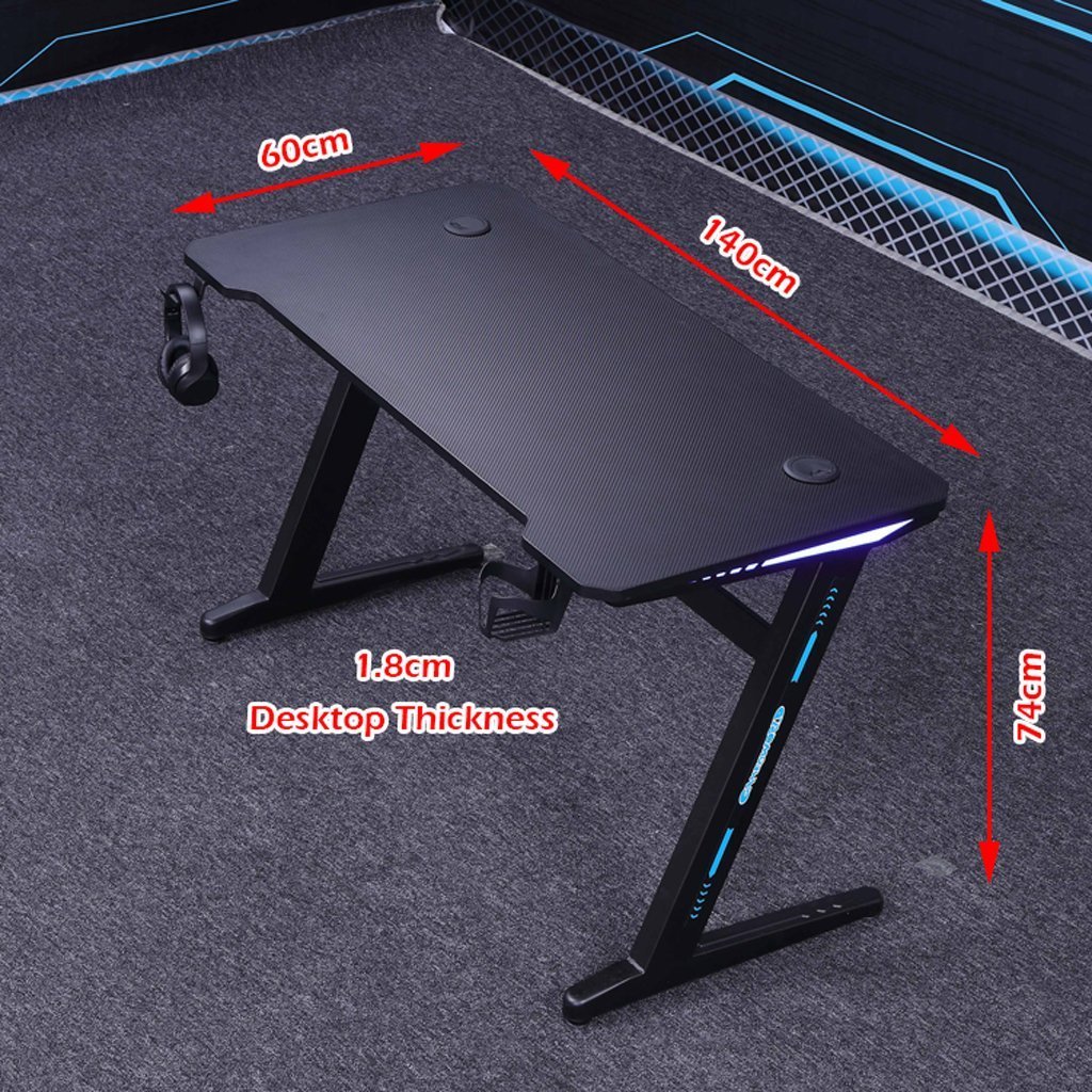 140cm RGB Gaming & Office Desk