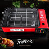Portable Gas Stove Burner with Non-Stick Plate (Red)