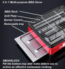 Portable Gas Stove Burner with Non-Stick Plate (Red)
