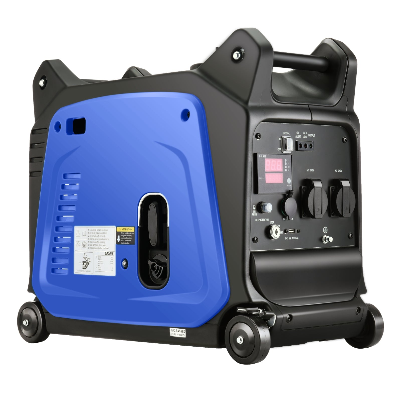 Gentrax 3500W Remote Start Inverter Generator