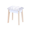 White Vanity Table Set with Stool & LED Mirror