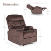 AVERY Electric Massage Recliner Chair Brown