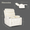 CELINA Electric Massage Recliner Chair Cream