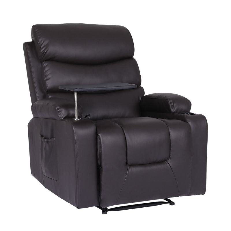HARLOW Electric Massage Recliner Chair Brown