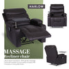 HARLOW Electric Massage Recliner Chair Brown