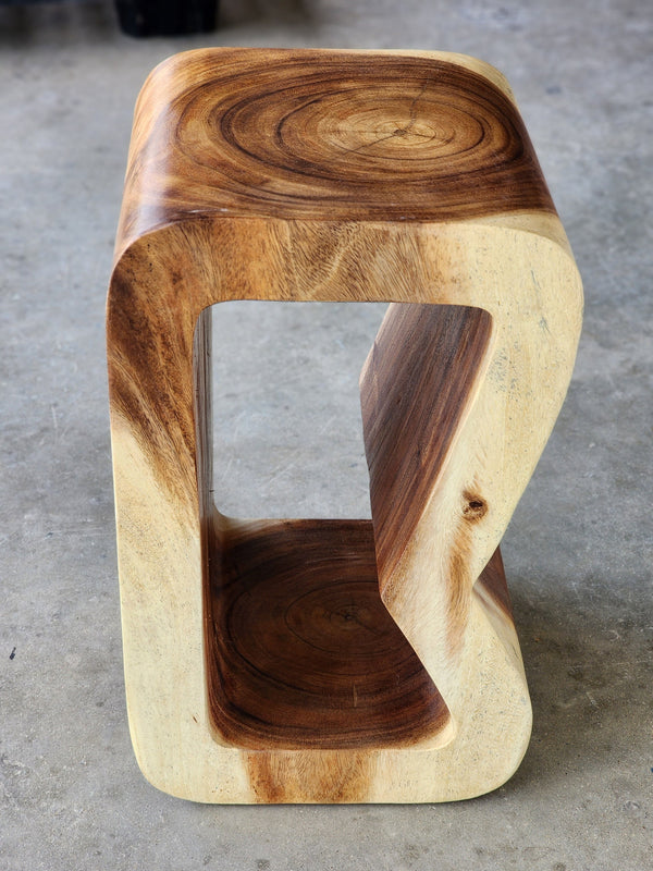 hand crafted from solid wood Side, coffee or entrance corner table