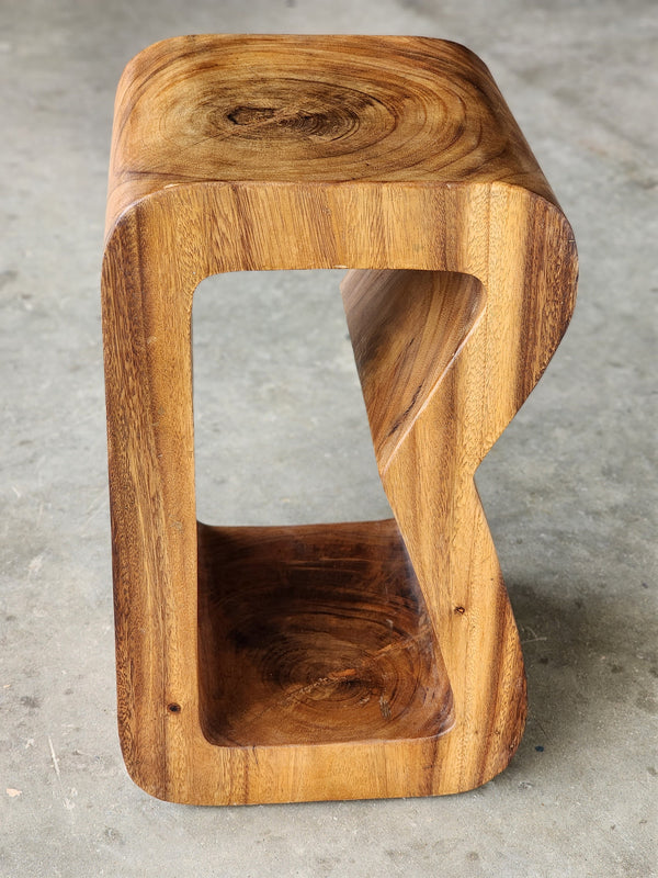 hand crafted from solid wood Side, coffee or entrance corner table