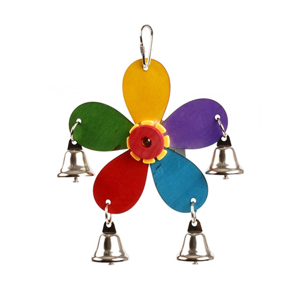 YES4PETS 4-Pack Small Hanging Bell Toys