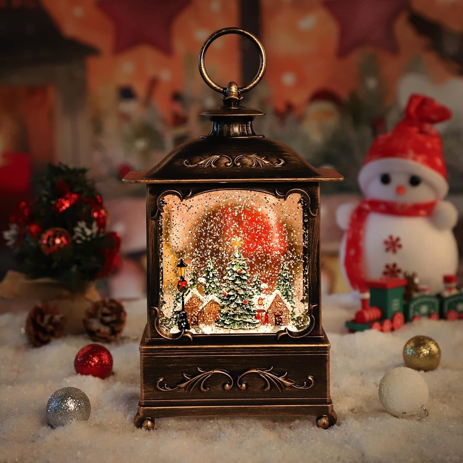 BDI Snowman Christmas Music Lantern