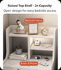 2 Bedside Tables with Lockable Drawer