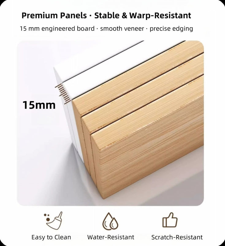 2 Bedside Tables with Lockable Drawer