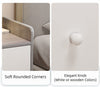 Set of 2 Bedside Tables – 3 Drawers, Light Gray & White