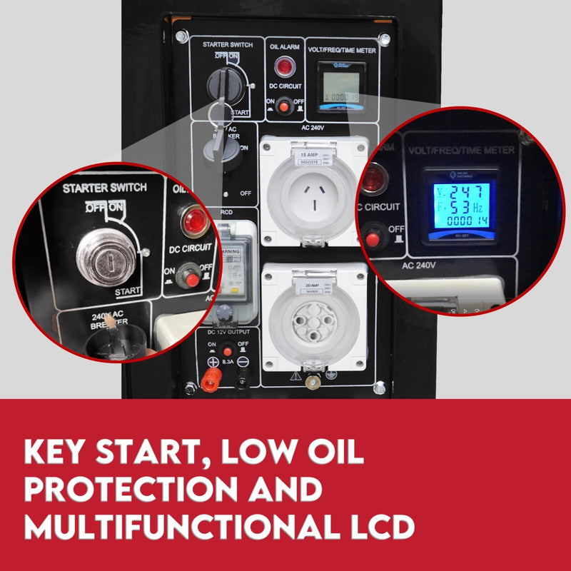 KINGTECH 8.4kW/6kW Single-Phase Diesel Generator