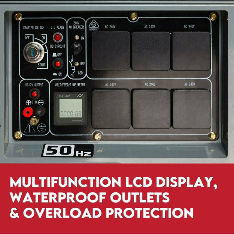 8.4kW Single-Phase Diesel Generator – Portable 13HP
