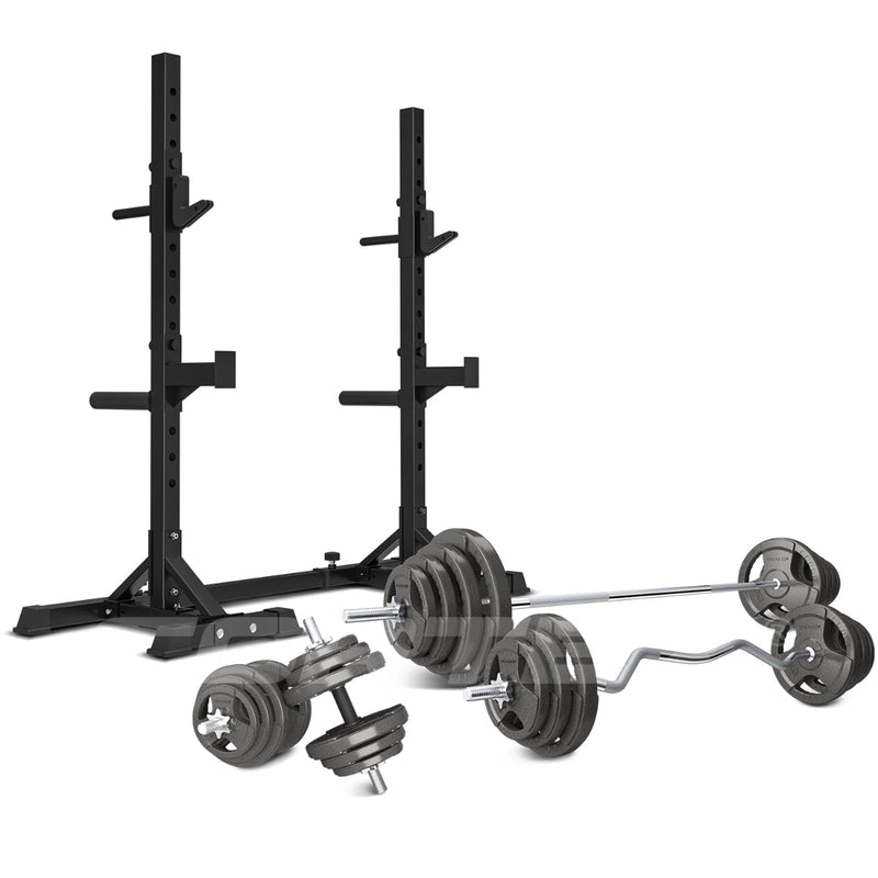 Cortex SR10 Squat Rack with 90kg Weight & Bar Set