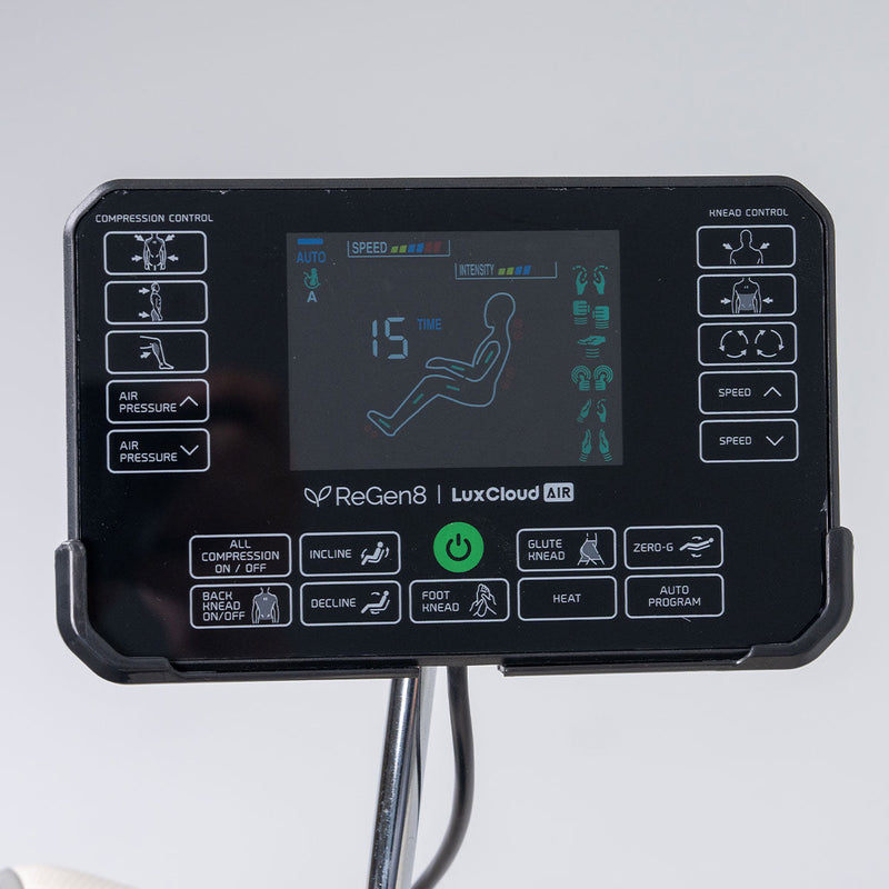 ReGen8 LuxCloud Air Zero-Gravity Heated Massage Chair – Black