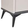 Champagne & Black 6-Drawer Dressing Chest with Mirror