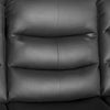 3+1+1 Recliner Sofa Set Faux Leather Black