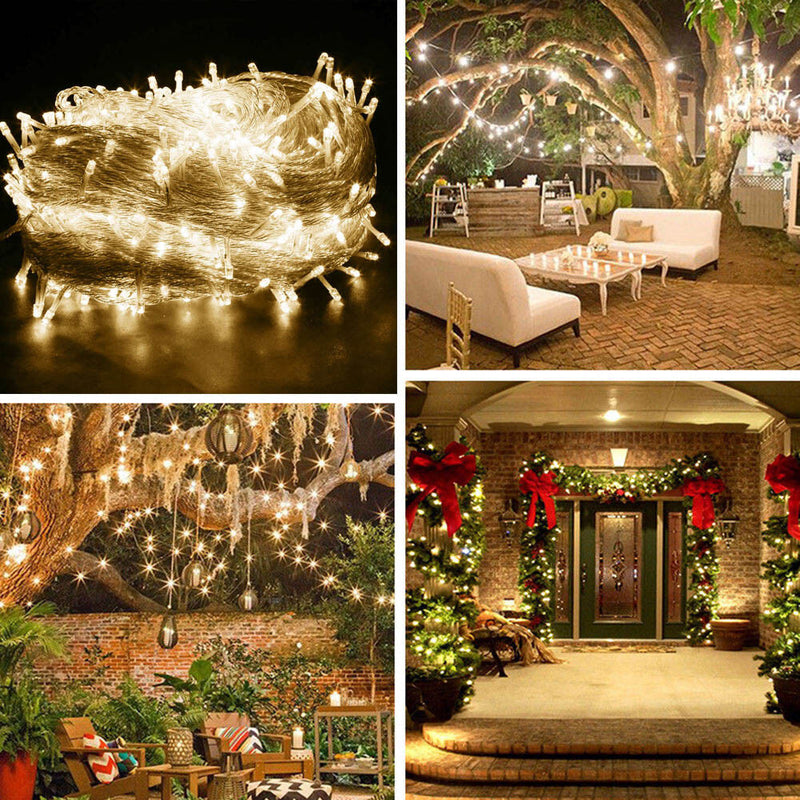 Solar Fairy String Led Lights 12M-32M Outdoor Garden (12M100Led)