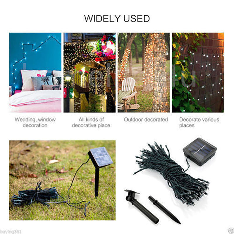 Solar Fairy String Led Lights 12M-32M Outdoor Garden (22M200Led)