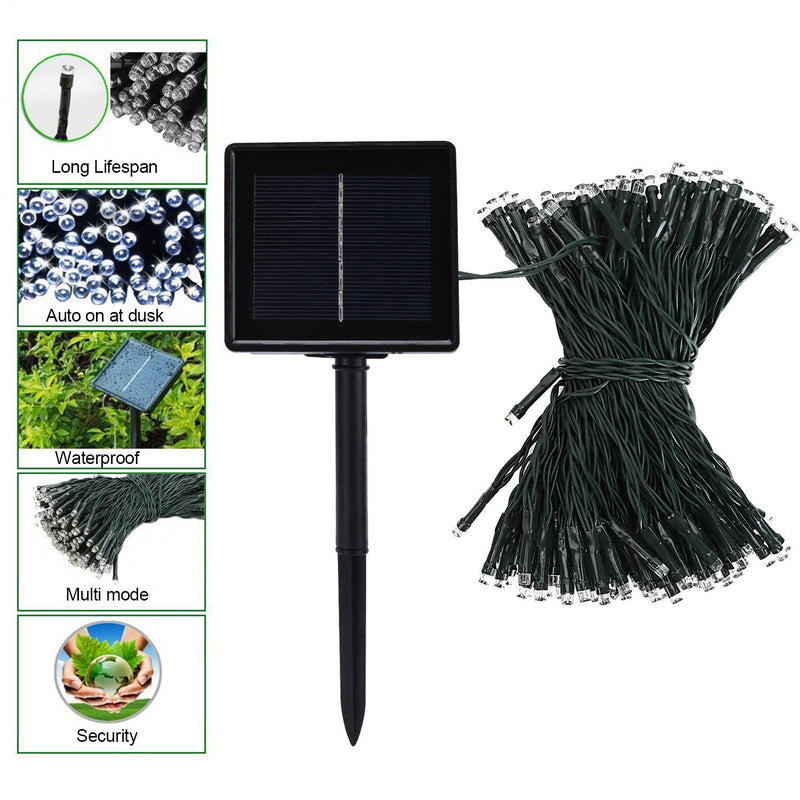 Solar Fairy String Led Lights 12M-32M Outdoor Garden (22M200Led)