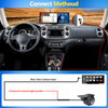 10.26" Wireless Dual Dash Cam with Apple CarPlay & Android Auto – Front & Rear + 64GB Card