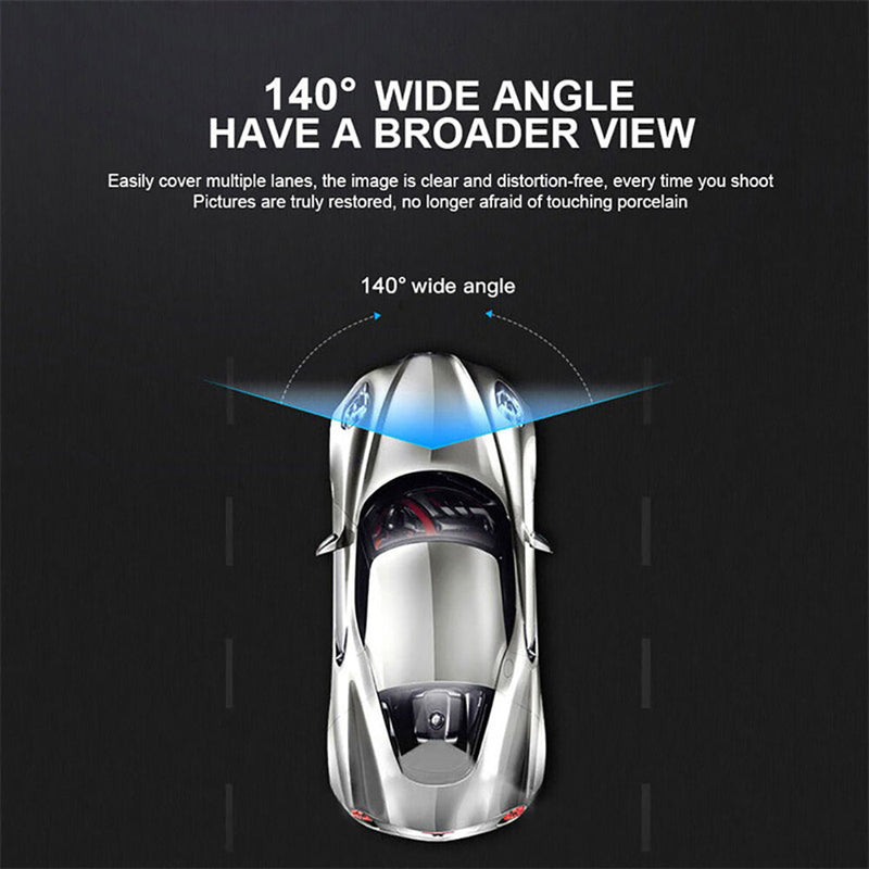 Wi-Fi 3-Channel Dash Cam 1080P HD + Hardwire Kit & 32GB
