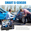 Triple Lens Dash Cam 1080P HD Front & Rear 4" Touch Screen