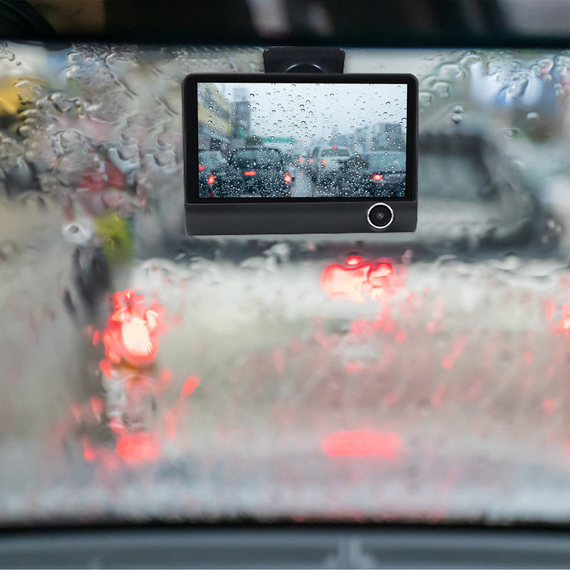 Triple Lens Dash Cam 1080P HD Front & Rear 4" Touch Screen