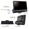 Triple Lens Dash Cam 1080P HD Front & Rear 4" Touch Screen