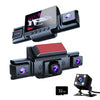 4-Channel 360° Dash Cam 1080P HD + 32GB Card